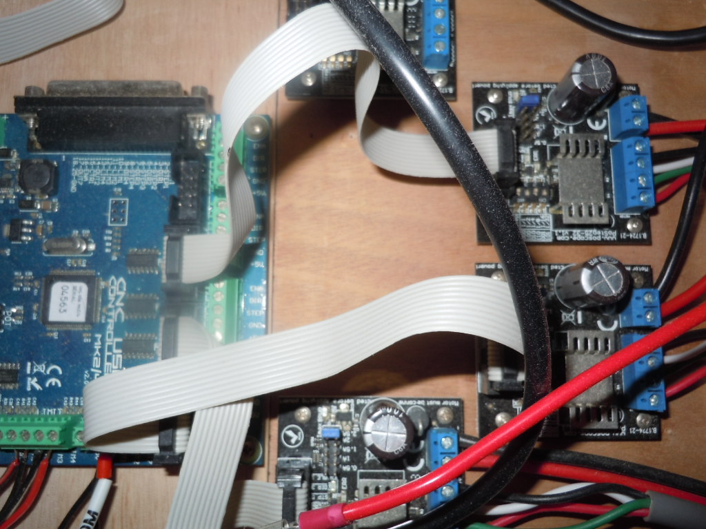 Motor Driver2.5A基盤と基盤との配線の参考画像